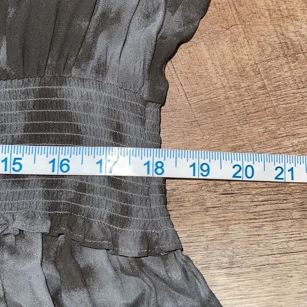 Rails Womens Long Sleeve Slate Tie Dye Jasmine Mini Dress Gray‎ Small NWOT